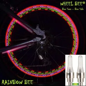 Bicycle lights CYCLE BEE - Rainbow (pair)