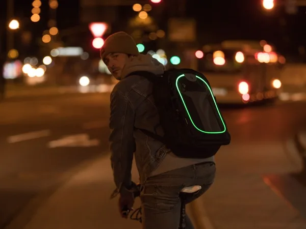 LED Backpack REVOLUTION - Black Grey - Image 9