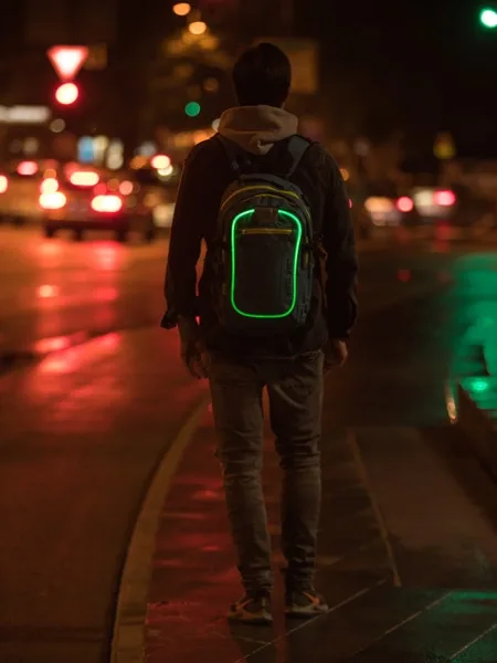 LED Backpack REVOLUTION - Turquise - Image 9