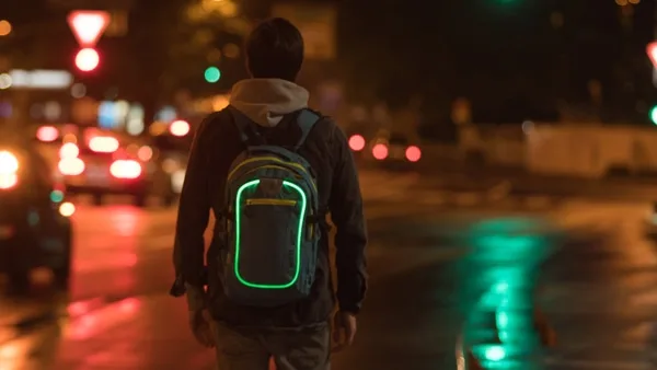 LED Backpack REVOLUTION - Turquise - Image 8