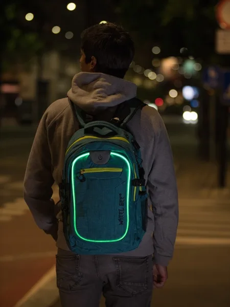 LED Backpack REVOLUTION - Turquise - Image 5