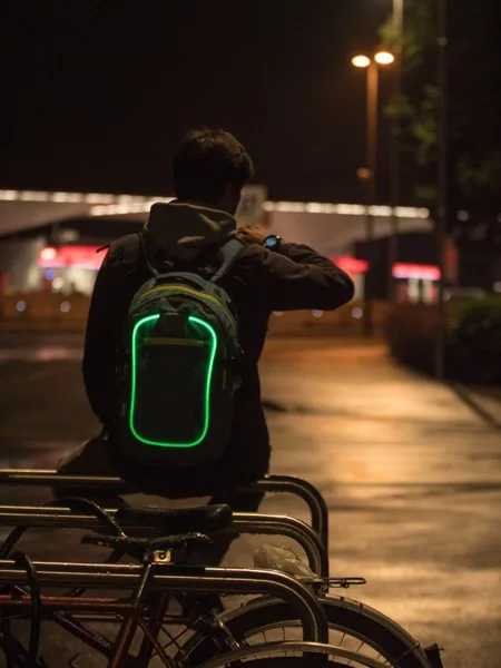 LED Backpack REVOLUTION - Turquise - Image 11