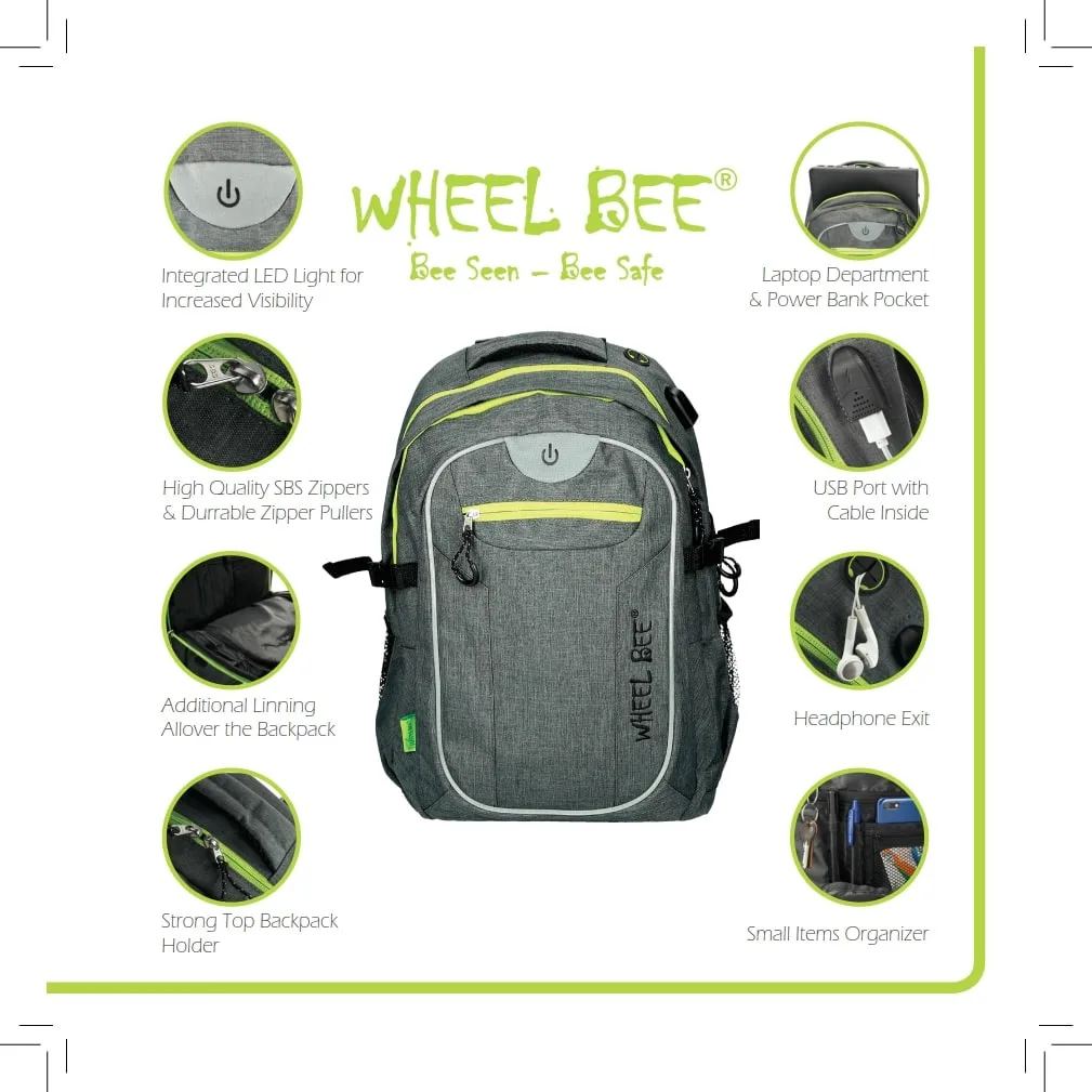 LED Backpack REVOLUTION - Turquise - Image 13