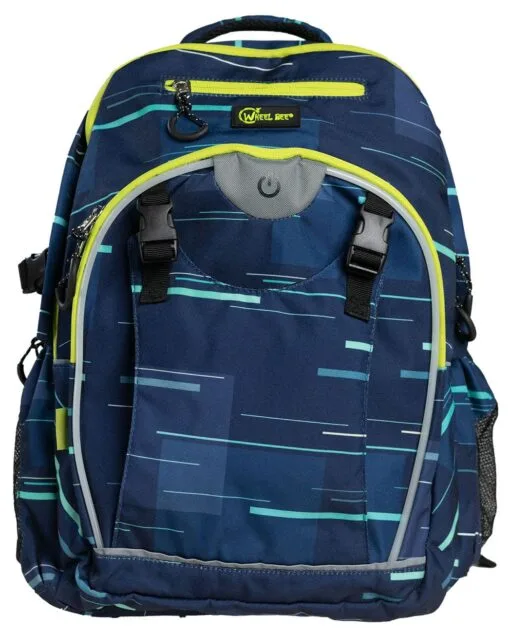 LED backpack GENERATION Z - Blue green lines