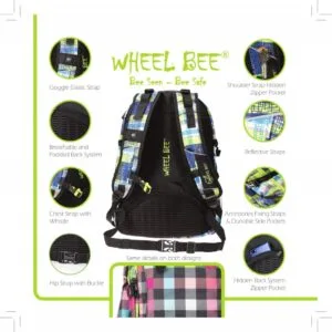 LED Backpack GENERATION Z - Cool | Wheel Bee-Bee Seen-Bee Safe