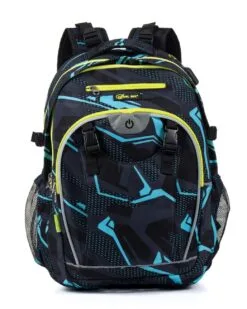 LED backpack GENERATION Z - Abstract blue