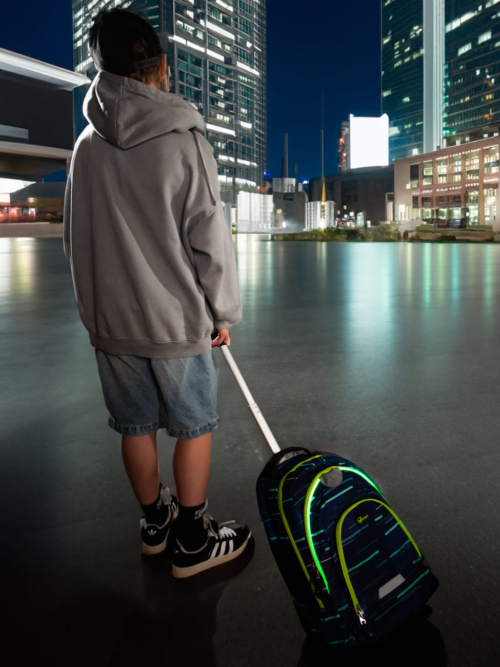 Nahrbtnik - TROLLEY - Blue green lines - slika 7