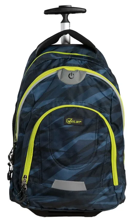 LED Backpack TROLLEY - Blue triangle