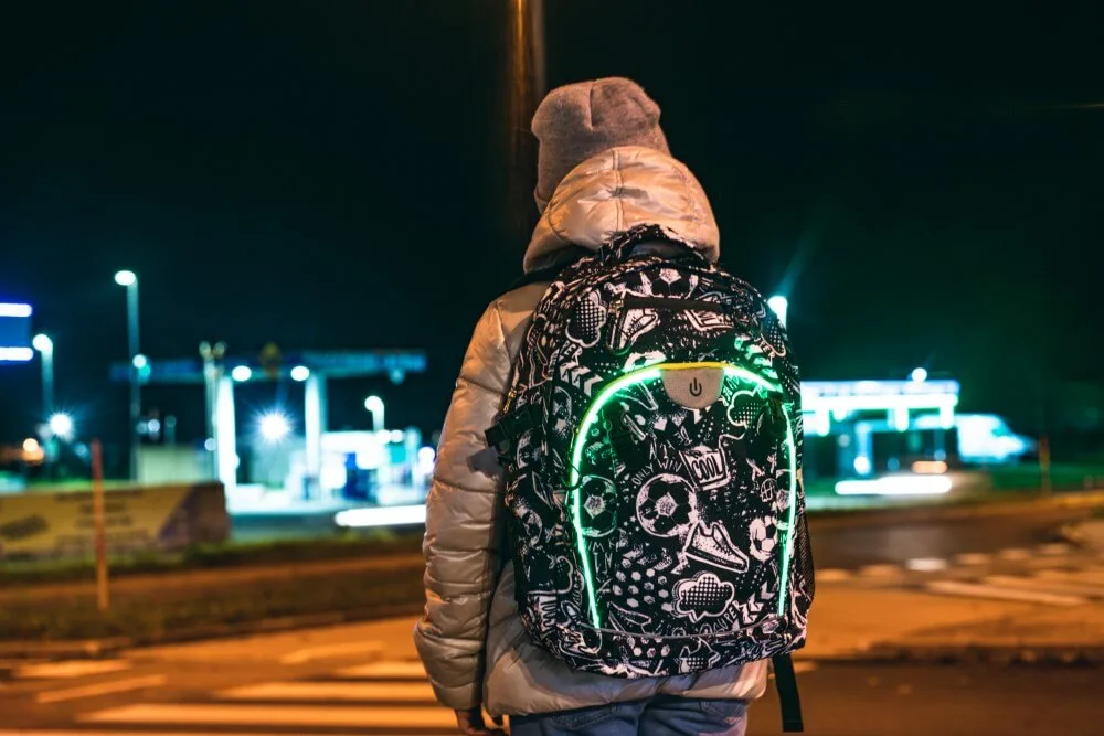 LED Backpack GENERATION Z - Cool | Wheel Bee-Bee Seen-Bee Safe